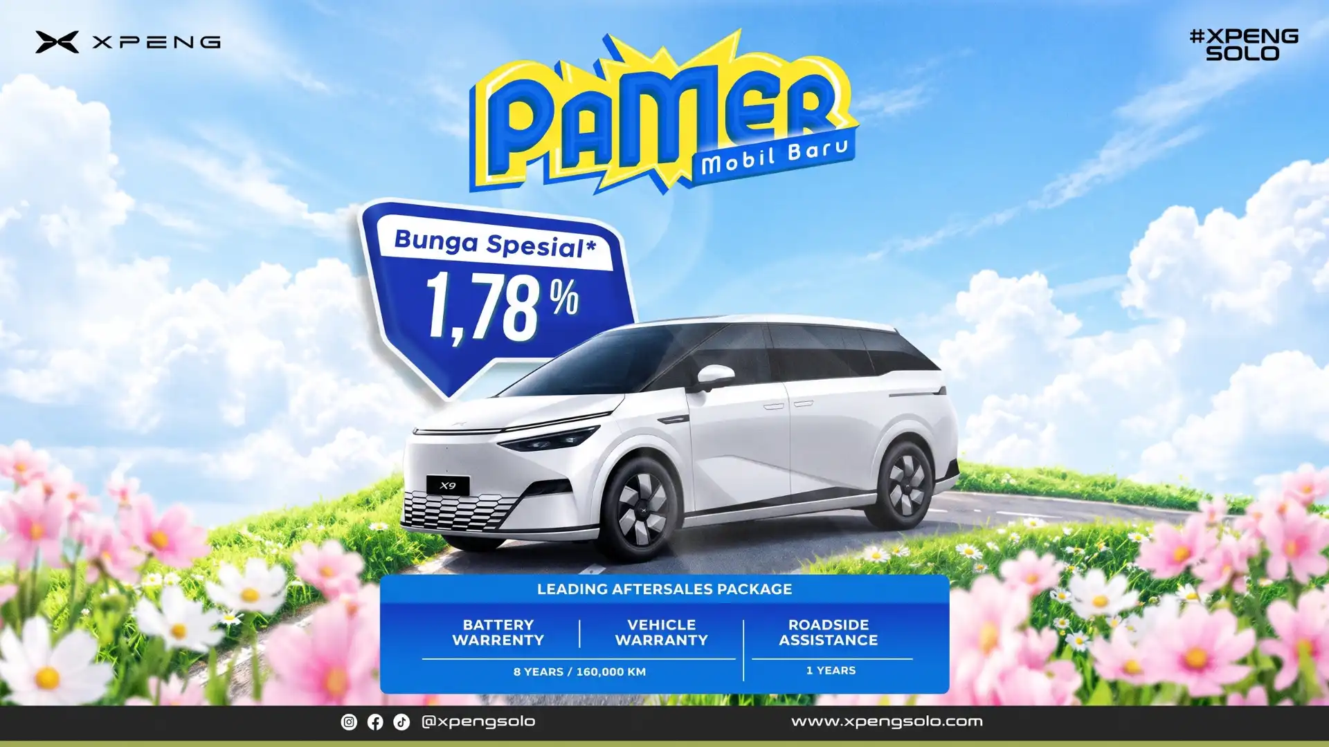 Promo PAMER Mobil Baru XPENG Solo: Bunga Spesial 1,78% dan Jaminan Proteksi Lengkap